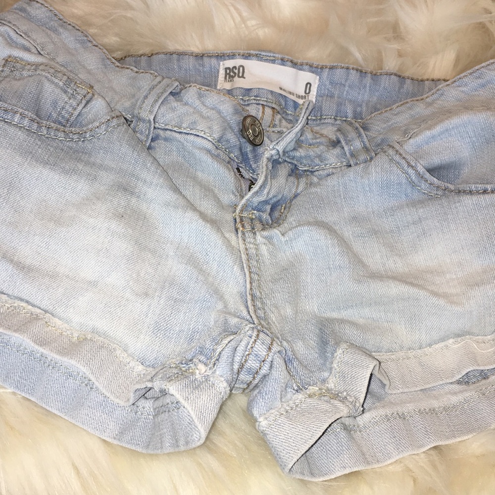 Light Wash Denim Shorts